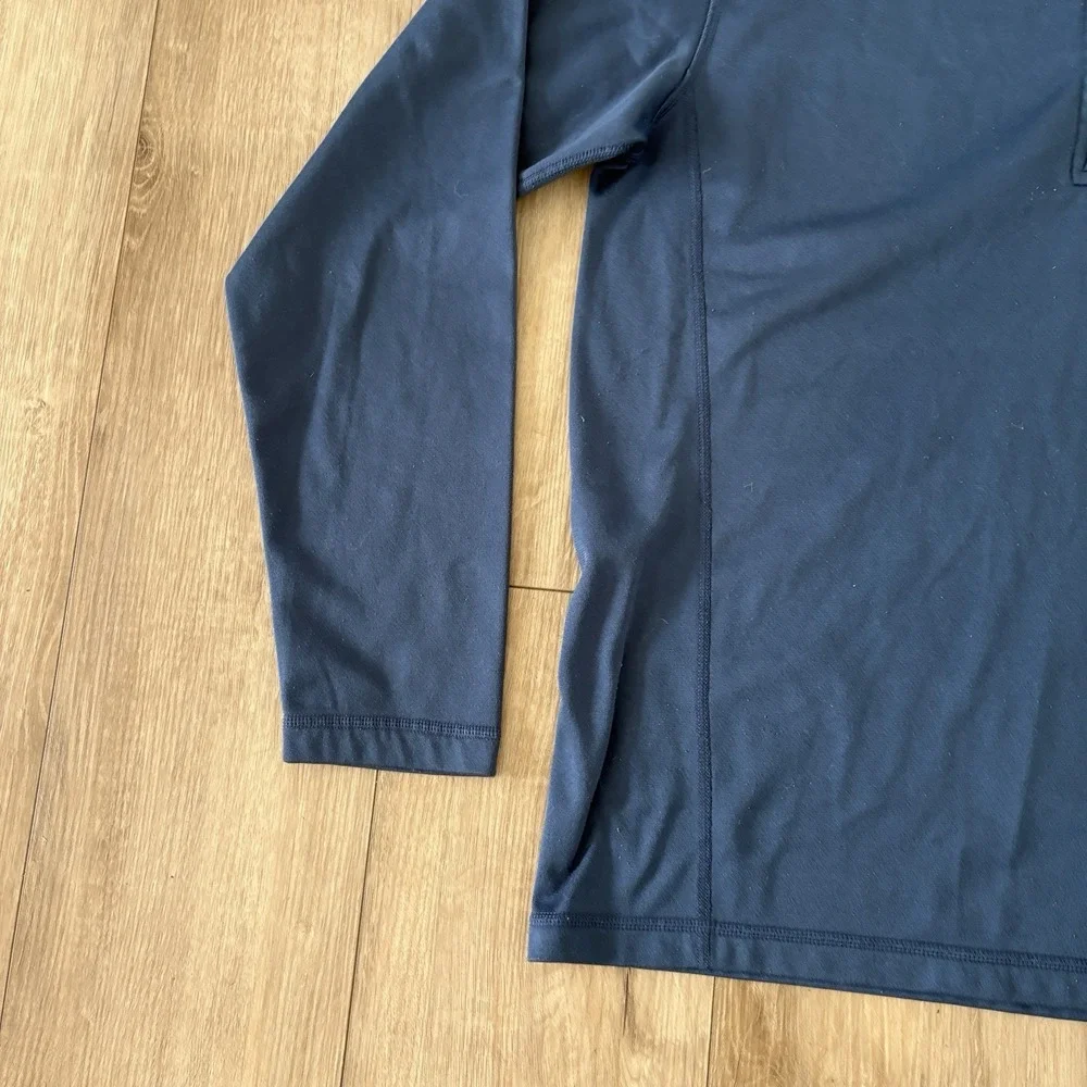 The North Face Blue Fleece 1/4 Zip Mock Neck Pullover Long Sleeve Size M